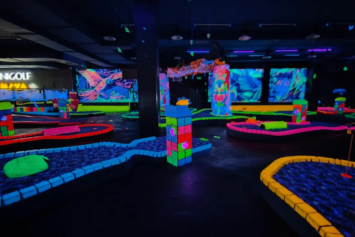 minigolf con niños en Madrid