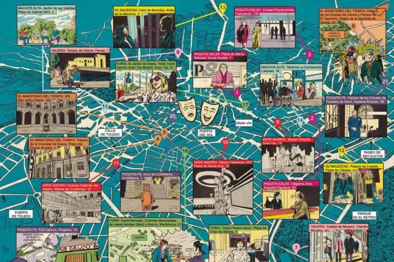 mapa de series de Madrid