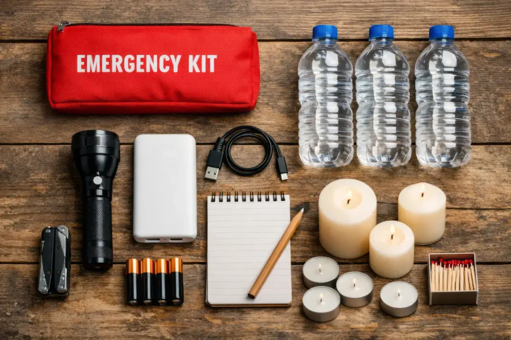 kit de emergencia ante lluvias