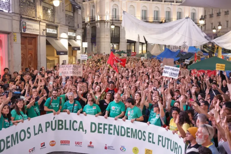 huelga de profesores en Madrid